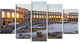 "Inside Ancient Roman Amphitheater" Landscape Wall Wall Art, 5 Panels, 60"x32"