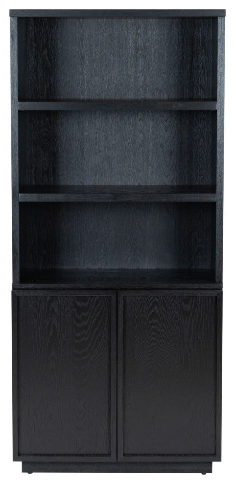 Safavieh Couture Zeus 4 Shelf Wood Bookcase, Black