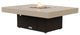 Rectangular Fire Pit Table, 48x36, Propane, Beige Top, Bronze