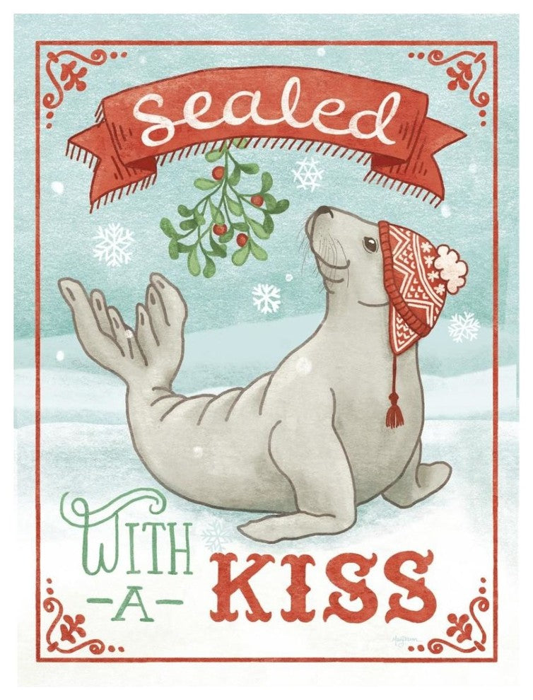 "Polar Friends I" Digital Paper Print by Mary Urban, 14"x18"