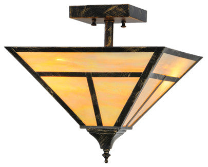 13Sq T Mission Flushmount