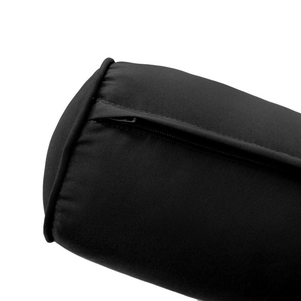 Style 6 Twin Size Pipe Trim Bolster Pillow Cushion Outdoor Slip Cover ONLY AD109