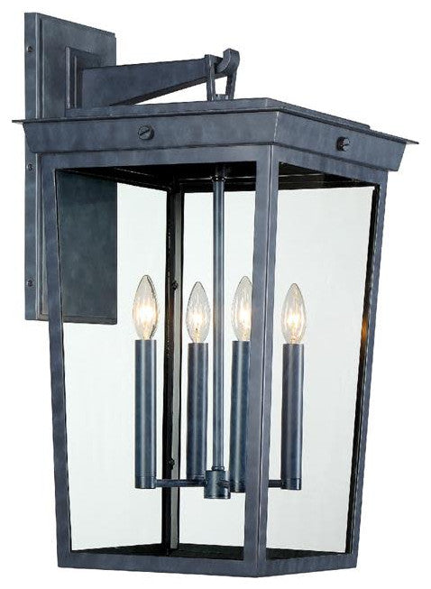 Crystorama Lighting Group BEL-A8064 Belmont 4 Light 26" Tall Wall - Graphite