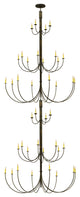 78 Wide Cheal 40 Light Double Chandelier