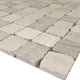 12"x12" Marble Mosaic Tile, Rabat Collection, Patio, Square, Tumbled, Set of 50