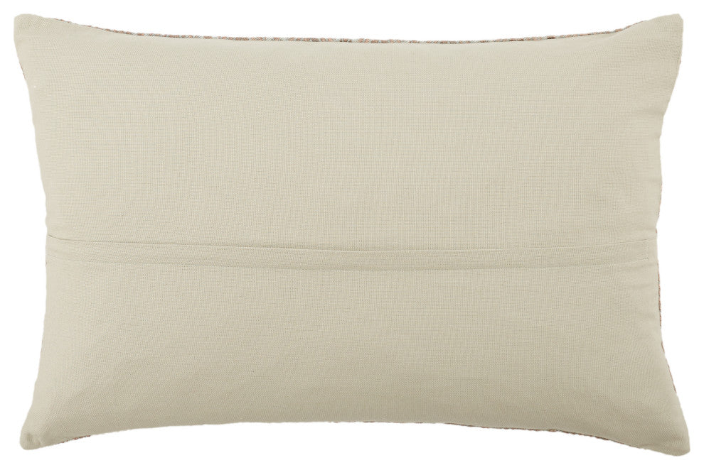 Jaipur Living Milton Bronze and Gray Geometric Poly Fill Lumbar Pillow 16x24