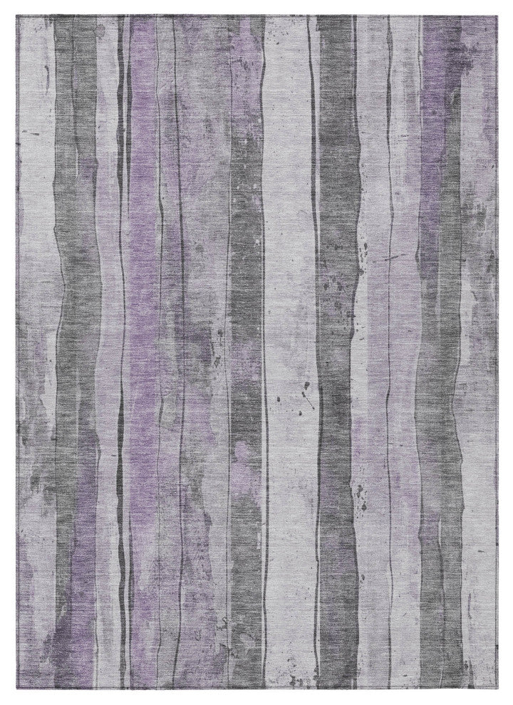 Machine Washable Indoor/Outdoor Chantille ACN1874 Violet 8' x 10' Rug