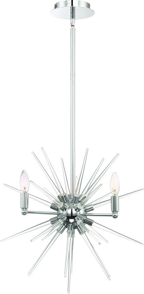 The Pulsar Collection, Finish Chrome With Clear Glass