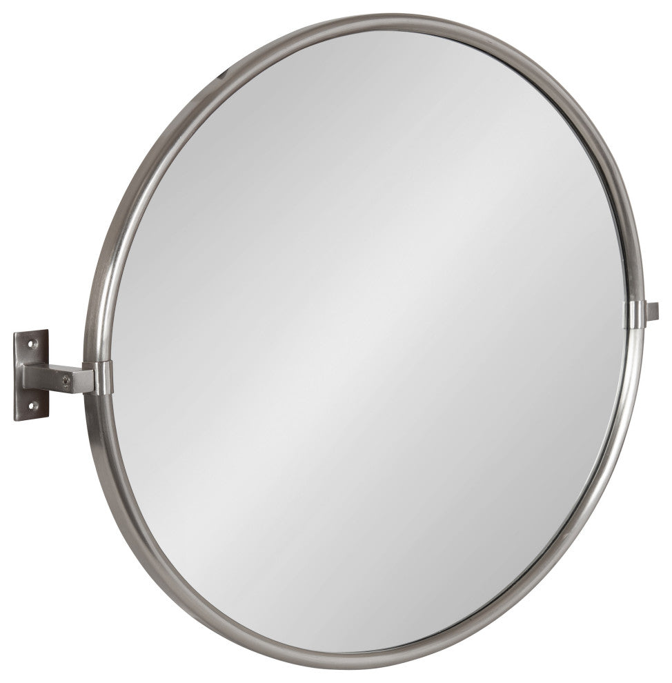 Taurus Pivot Wall Mirror, Silver 26x24