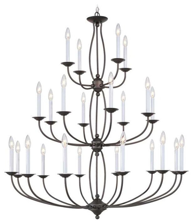 Home Basics Chandelier, Bronze