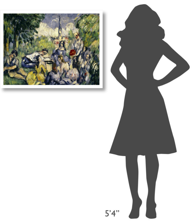 "Lunch on the Grass" Digital Paper Print by Paul Cezanne, 32"x24"