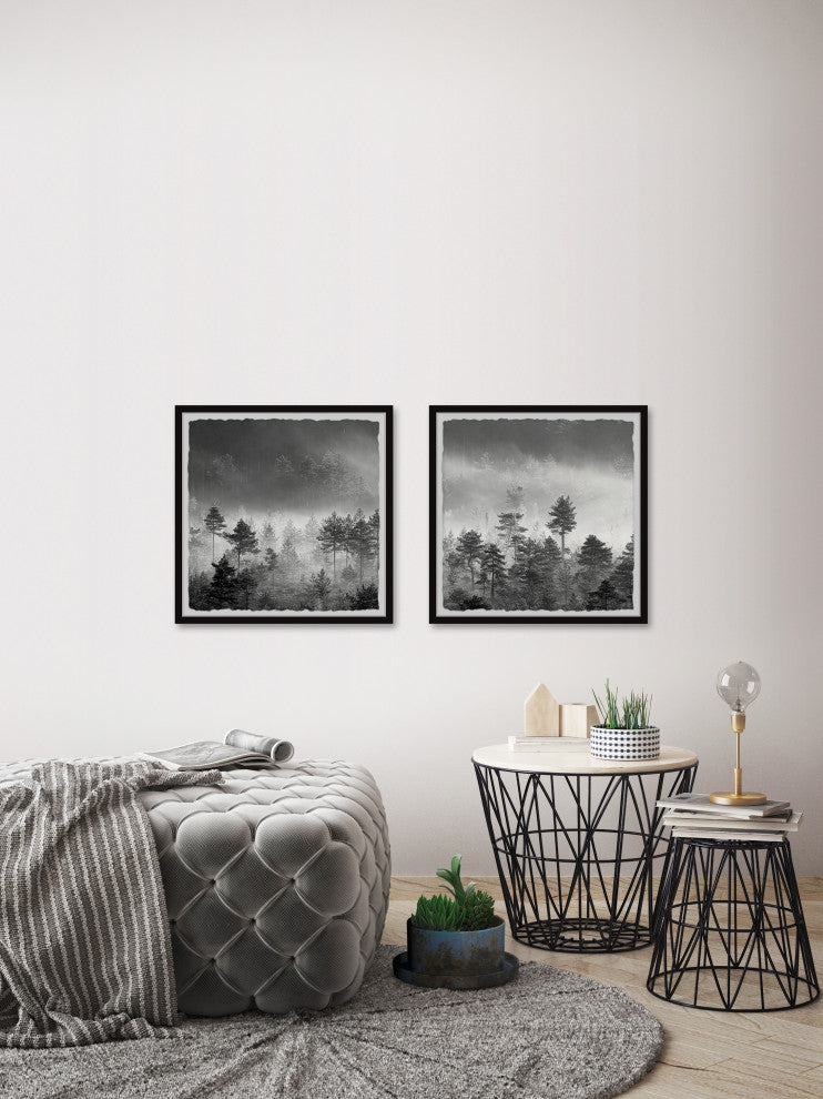 The Forest Spoke Diptych, 2-Piece Set, 24x24 Panels