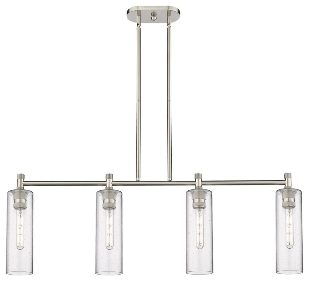 Crown Point 4 43.75" Island Lighting Satin Nickel