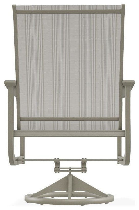 St. Catherine Sling Outdoor Swivel Rocker, Harbor/Storm