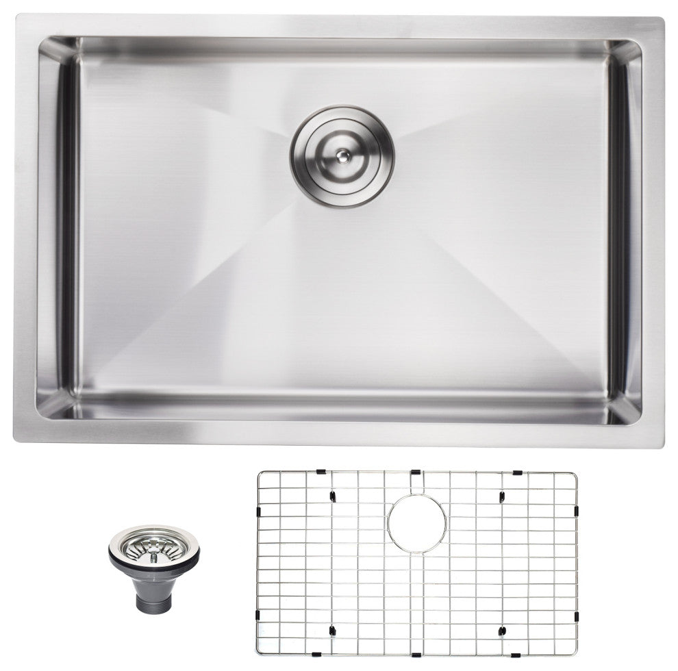 27" L X 18" W Undermount Stainless Steel Kitchen Sink