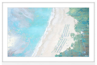 "Coastal Sand" Framed Painting Print, 18"x12"