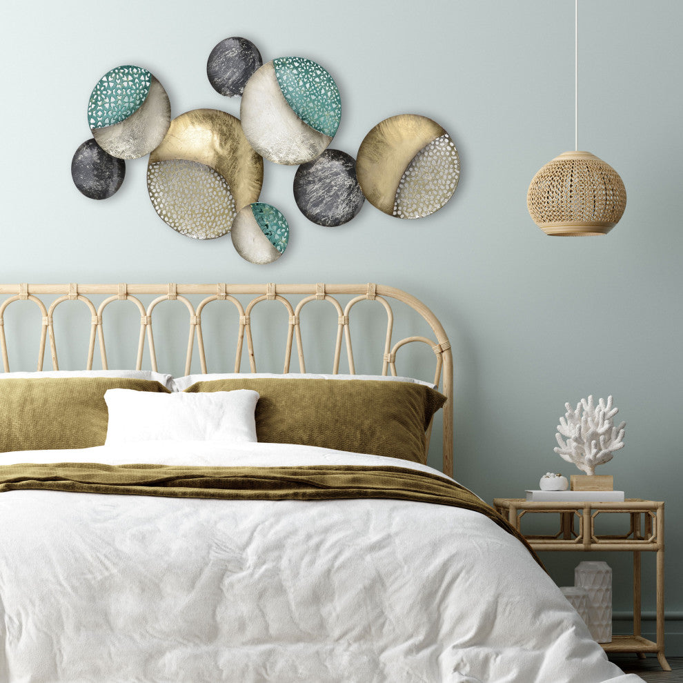 Modernist Abstract Floating Circles Wall Decor