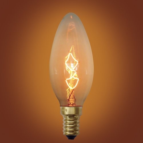 Spiral Loop 25 Watt Edison Bulb, E12 Base, Set of 4