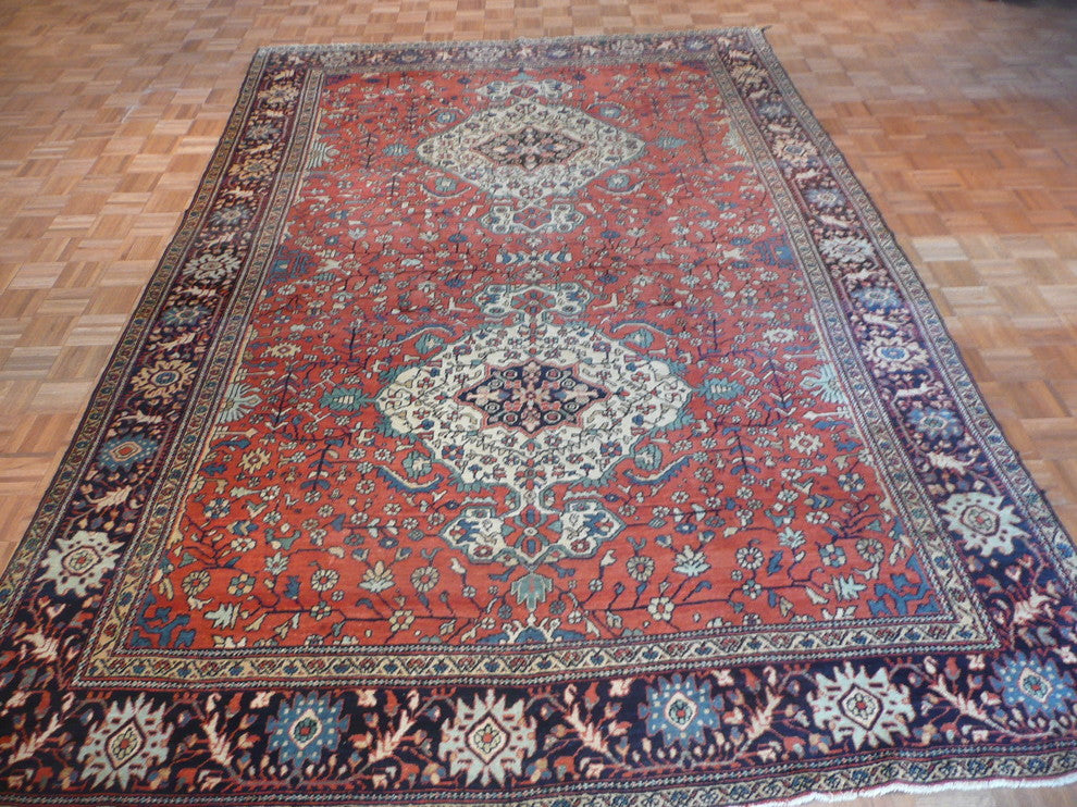 9x12 Antique Tabriz Rug