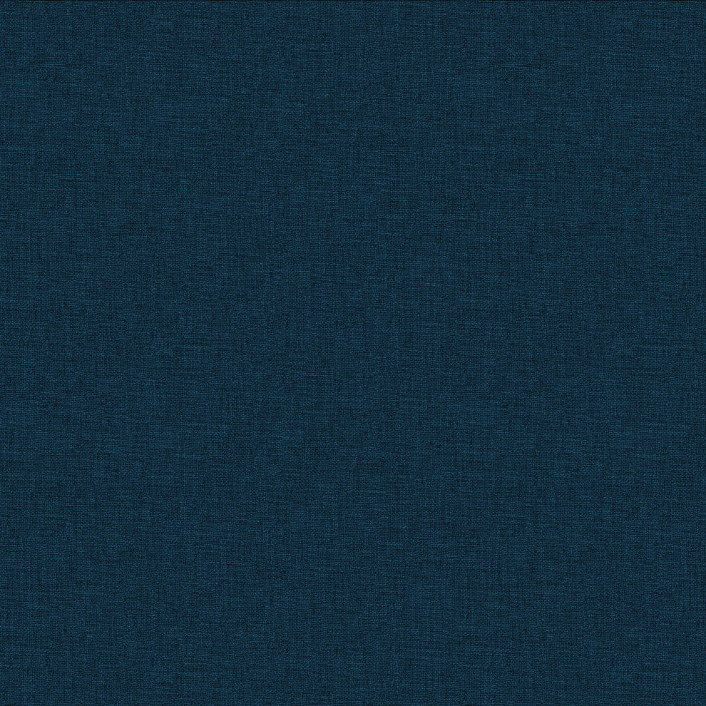 Tufted Sloped Wingback Bed, Nail Trim, Zuma Navy, Twin