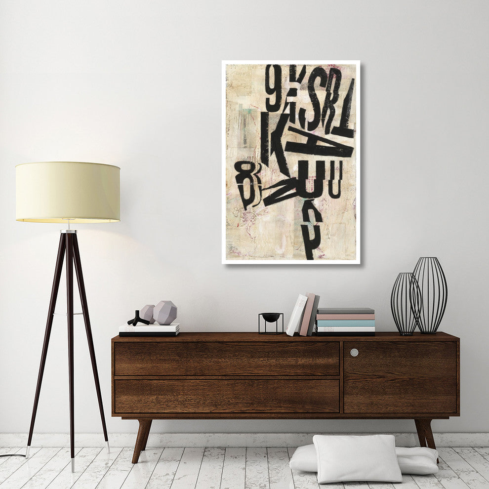 "Type Abstraction I" Digital Paper Print by Mary Urban, 34"x50"