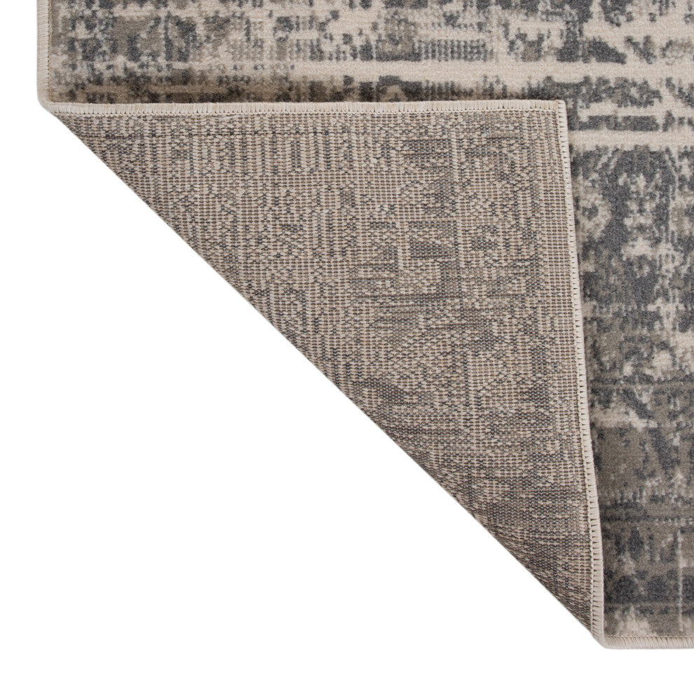 Alpine Dale Runner, Gray, 2'7" x 10', Medallion