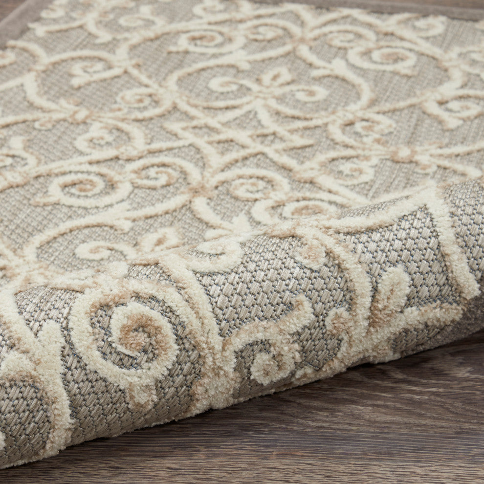 Nourison Aloha 2'3" x 8' Natural Contemporary Rug