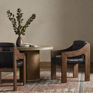 Halston Dining Armchair Heirloom Black, Terra Brown Ash