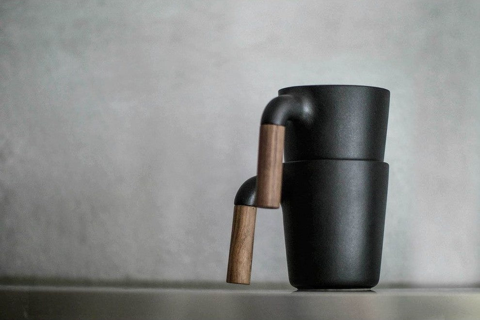 HMM Mugr Coffee Cup, Charcoal