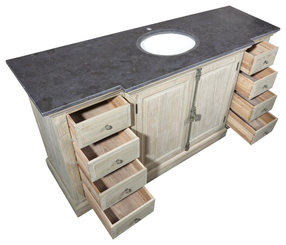71" Reclaimed Pine Single Bath Vanity
