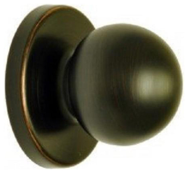 Nuk3y 1.25" Bi Fold Knob With Back Plate, Set of 4, Oiled Rubbed Bronze