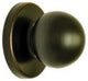 Nuk3y 1.25" Bi Fold Knob With Back Plate, Set of 4, Oiled Rubbed Bronze