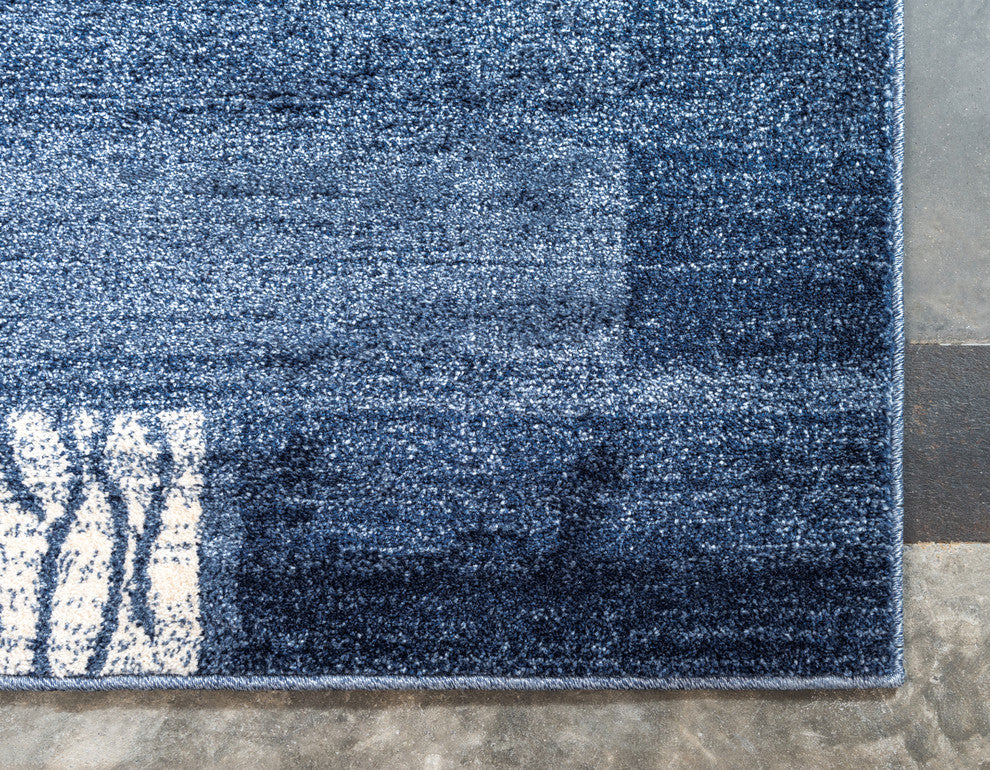 Unique Loom Light Blue Del Mar Sarah 6' 0 x 9' 0 Area Rug