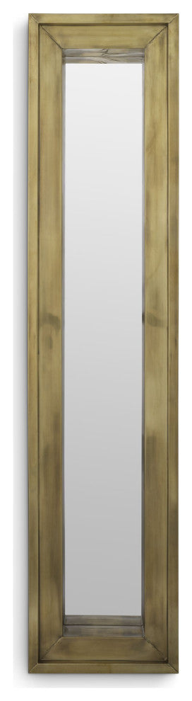 Vintage Brass Rectangular Mirror S, Eichholtz Magenta