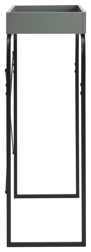 Yazzy 33.25" Rectangle Wood Console Table With Raised Edges, Sage Green