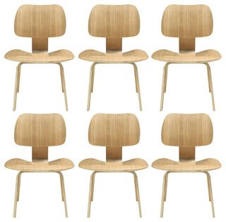 Modern Natural Fathom Dining Chairs Set of 6