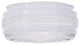 23604-01 Replacement Clear&White Drum Ceiling Fixture Glass Shade