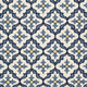 2' X 3' Ivory and Blue Moroccan Handmade Indoor Outdoor Area Rug