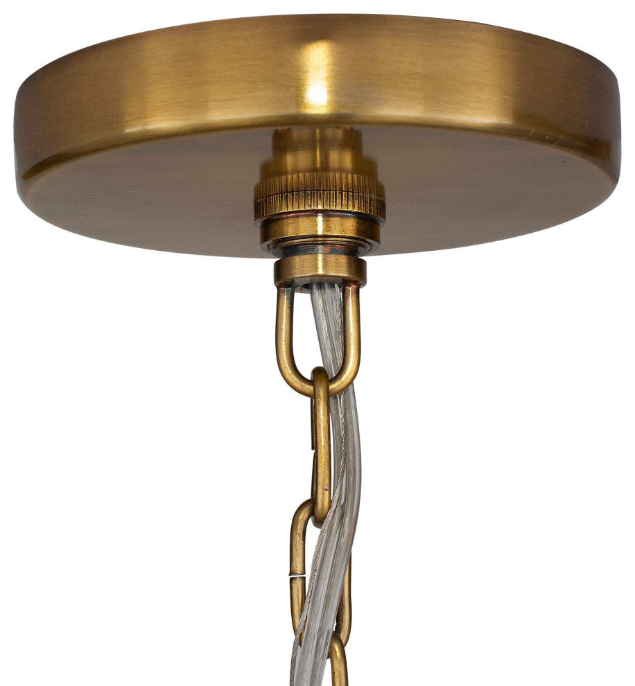 Uttermost Lemont Hammered Brass 1 Light Pendant