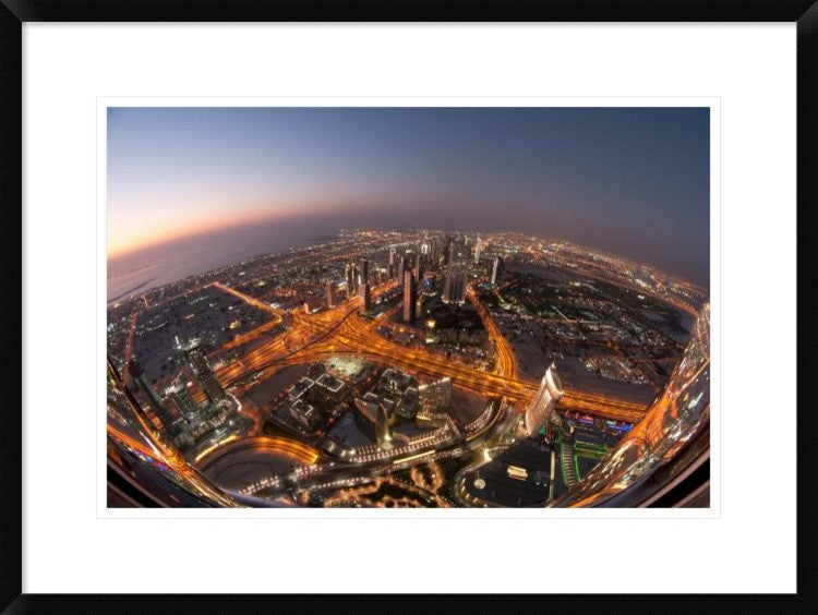 "Electropolis" Framed Digital Print by Robert Work, 30x22"