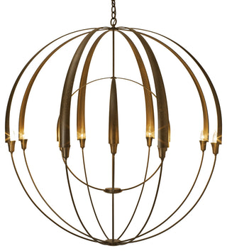 Double Cirque Large Scale Chandelier, Dark Smoke Finish
