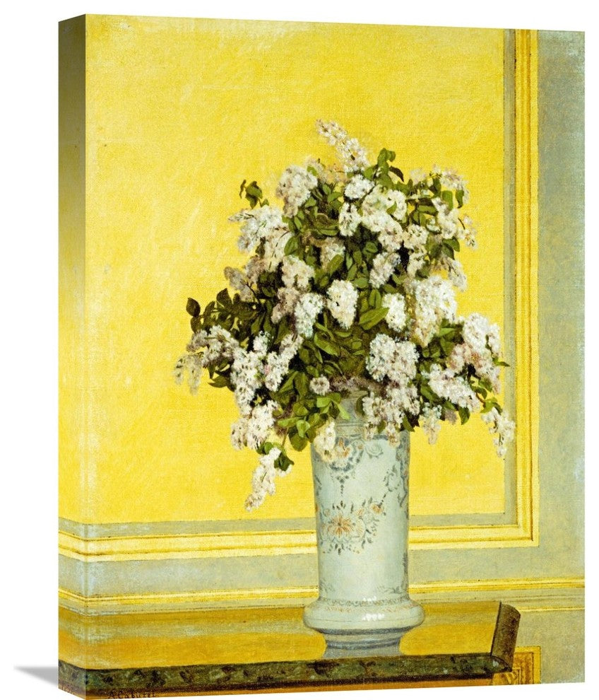 "Floral Still Life" Stretched Canvas Giclee by Auguste Hector Cabuzel, 17"x22"