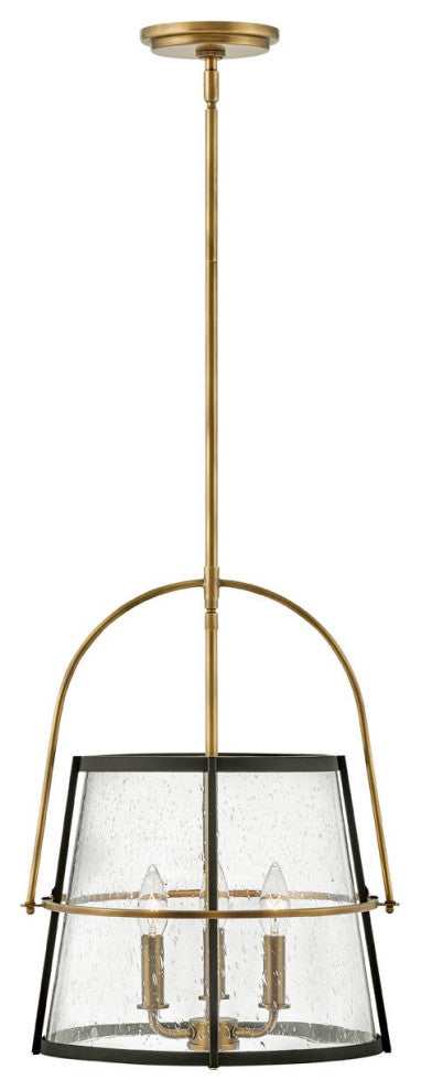 Hinkley Tournon Medium Pendant, Heritage Brass