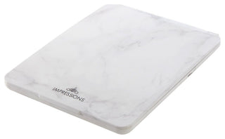 Touch Pad 2.0 Rechargeable LED Makeup Mirror with Flip Cover, White Marble