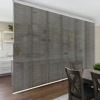 Kato 6-Panel Track Extendable Vertical Blinds 98-130"W