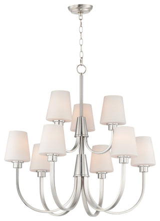 Maxim 11826SW Shelter 9 Light 30"W Chandelier - Black
