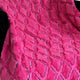 Plutus Fuchsia Purple Diamond Faux Fur Throw Blanket, 70"L x 90"W Twin