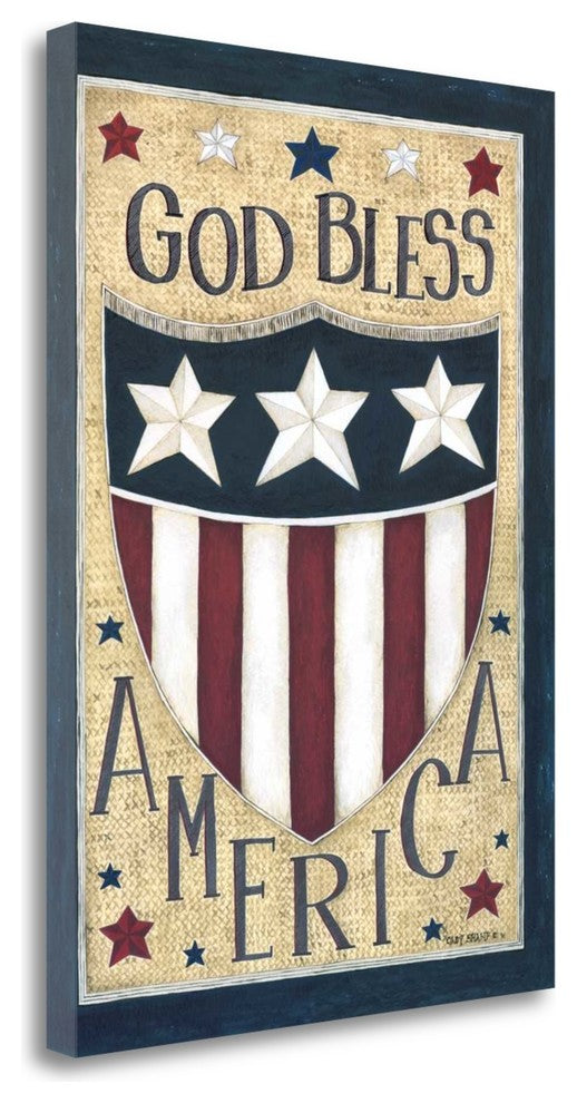"God Bless America" By Cindy Shamp, Giclee Print on Gallery Wrap Canvas