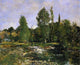 Eugene-Louis Boudin Saint-Cenery a Pond, 20"x25" Wall Decal