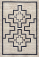 Ashkii Minimalist Medallion Machine-Washable Area Rug, 3 X 5